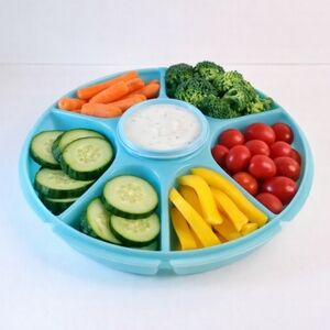 Tupperware Vegetable With Dip Storage Container With Lid